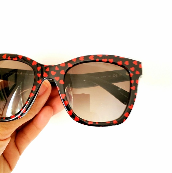 Kate Spade Emmylou 51mm Heart Sunglasses ❤ - Picture 5 of 8